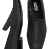 Carlo Morandi Sparkle Fabric Formal Loafers, Black