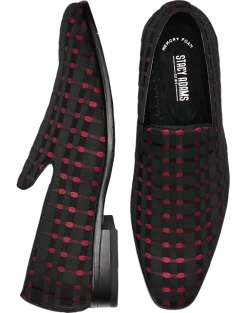 Stacy Adams Stiles Formal Loafers, Red & Black Basketweave