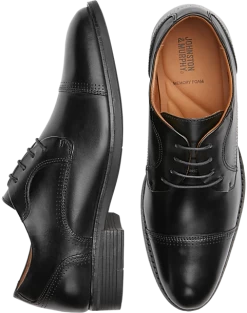 Johnston & Murphy Hawthorn Cap Toe Oxfords, Black