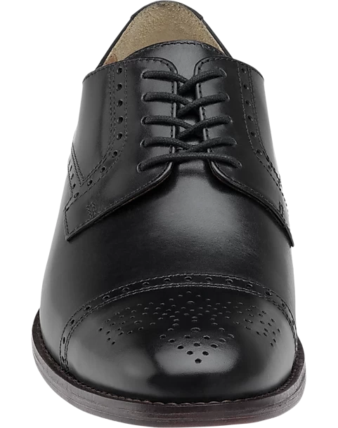 Johnston & Murphy Lewis Cap Toe Lace-Up Dress Shoe, Black - Image 4