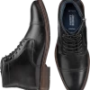 Johnston & Murphy Raleigh Cap Toe Zip-Up Boots, Black