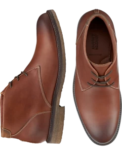 Johnston & Murphy Copeland Lace-Up Chukka Boots, Tan Suede