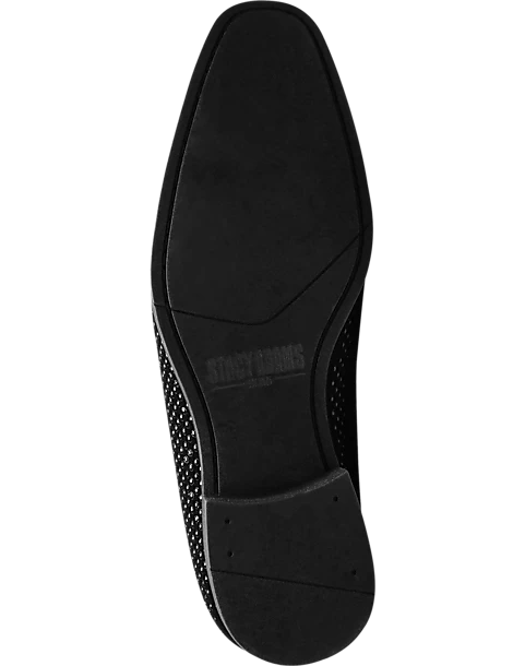 Stacy Adams Swagger Studded Ornament Formal Loafers, Black & Silver - Image 2
