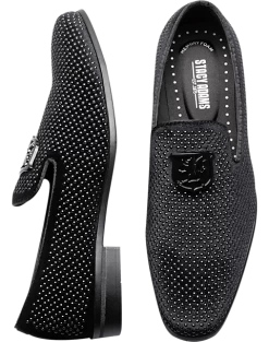 Stacy Adams Swagger Studded Ornament Formal Loafers, Black