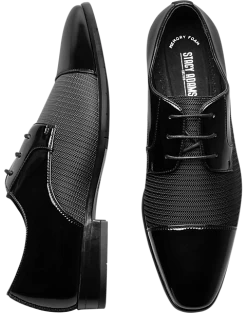 Stacy Adams Pharaoh Cap Toe Lace-Up Formal Shoes, Black