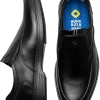 Nunn Bush Wade Work Moc Toe Slip On Shoes, Black