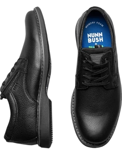 Nunn Bush Otto Plain Toe Oxfords, Black