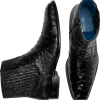 Belvedere Roger Ostrich Chelsea Boot, Black