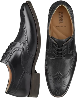 Johnston & Murphy Lewis Wingtips, Tan