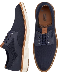 Johnston & Murphy Upton Knit Wingtip Oxfords, Navy