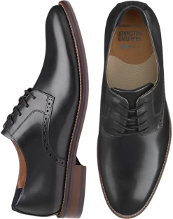 Johnston & Murphy Conrad 2.0 Plain Toe Oxfords, Dark Brown
