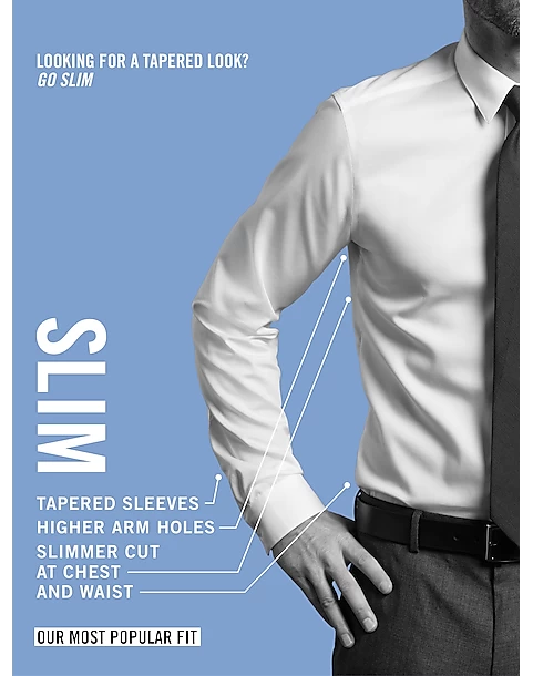 Calvin Klein Infinite Non-Iron Slim Fit Stretch Collar Dress Shirt, White - Image 2