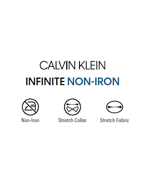 Calvin Klein Infinite Non-Iron Slim Fit Stretch Collar Dress Shirt, Burgundy - Image 3