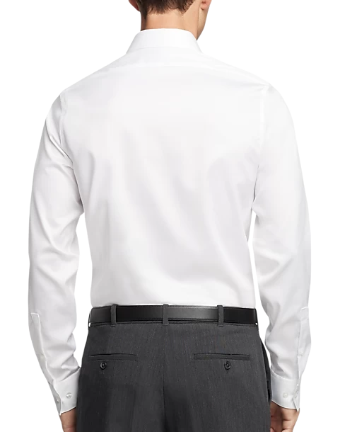 Calvin Klein Infinite Non-Iron Slim Fit Stretch Collar Dress Shirt, Burgundy - Image 5