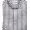 Calvin Klein Slim Fit Embroidered Logo Dress Shirt, Graphite Plaid