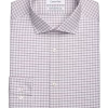 Calvin Klein Infinite Wrinkle Free Slim Fit Stretch Collar Dress Shirt, Berry