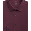 Michael Strahan Modern Fit Spread Collar Dress Shirt, Wine