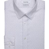 Calvin Klein Infinite Wrinkle Free Slim Fit Stretch Collar Dress Shirt, Iris Print
