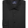 Ben Sherman Slim Fit Dobby Dress Shirt, Black Teardrop