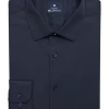 Ben Sherman Slim Fit Dobby Dress Shirt, Navy Teardrop