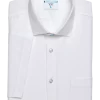 &Collar Pacific Slim Fit Stain-Resistant Short Sleeve Dress Shirt, White