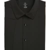 Michael Strahan Modern Fit Short Sleeve Dress Shirt, Black
