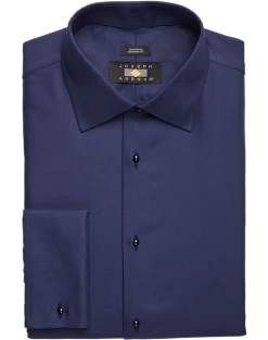 Joseph Abboud Modern Fit French Cuff Tuxedo Formal Shirt, Navy
