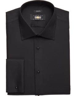 Joseph Abboud Classic Fit French Cuff Tuxedo Formal Shirt, Black