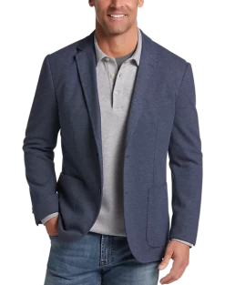 Michael Strahan Modern Fit 2 Button Soft Jacket, Medium Gray