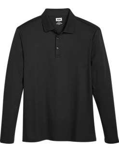Joseph Abboud Modern Fit Luxe Cotton Polo, Black