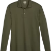 Joseph Abboud Modern Fit Luxe Cotton Polo, Olive