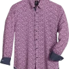 Michael Strahan Modern Fit Sport Shirt Lavender Floral