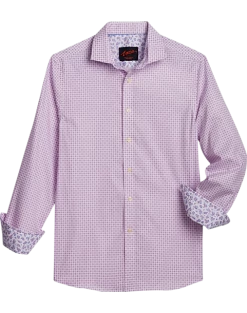 Egara Slim Fit Sport Shirt, Berry Foulard