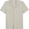 Joseph Abboud Modern Fit Short Sleeve Camp Shirt, Tan