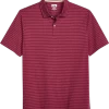 Joseph Abboud Modern Fit Polo, Red Tonal Stripe