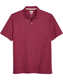 Joseph Abboud Modern Fit Polo, Red Tonal Stripe