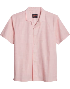 Egara Slim Fit Short Sleeve Sport Shirt, Coral