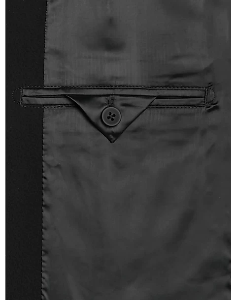 Awearness Kenneth Cole Slim Fit Soft Jacket, Black Seersucker - Image 3