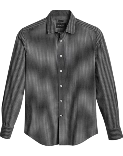 Awearness Kenneth Cole Slim Fit Sport Shirt, Black Geo