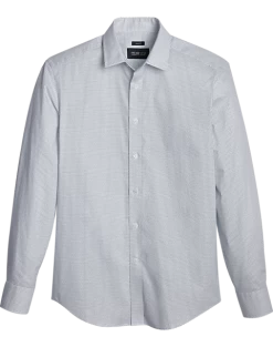 Awearness Kenneth Cole Slim Fit Sport Shirt, White Mini Moon