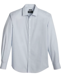 Awearness Kenneth Cole Slim Fit Sport Shirt, Light Blue Mini Circle