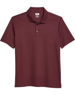 Joseph Abboud Modern Fit Luxe Cotton Polo, Burgundy