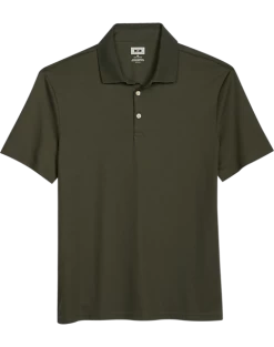 Joseph Abboud Modern Fit Luxe Cotton Polo, Olive Green