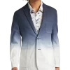 Paisley & Gray Slim Fit Blazer, Blue & White Ombre Tie Dye