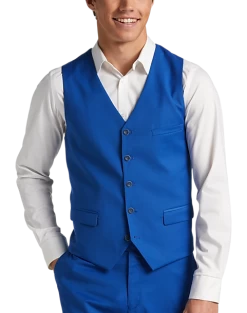 Paisley & Gray Slim Fit Vest, Royal Blue