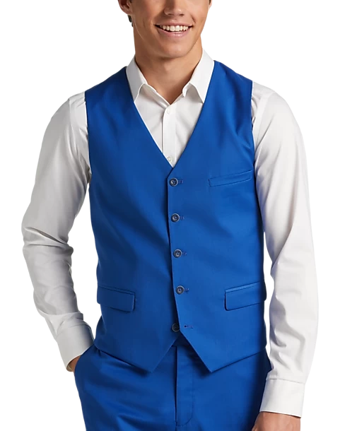 Paisley & Gray Slim Fit Vest, Royal Blue