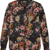 Paisley & Gray Slim Fit Spread Collar Sport Shirt, Black Paint Splatter Floral