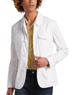 Paisley & Gray Slim Fit Casual Jacket, White