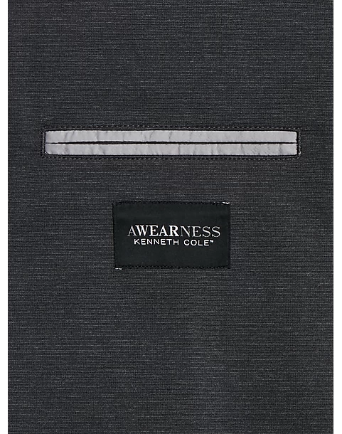Awearness Kenneth Cole Modern Fit Notch Lapel Soft Jacket, Charcoal - Image 2