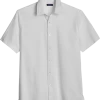 Zanetti Modern Fit Camp Shirt, White